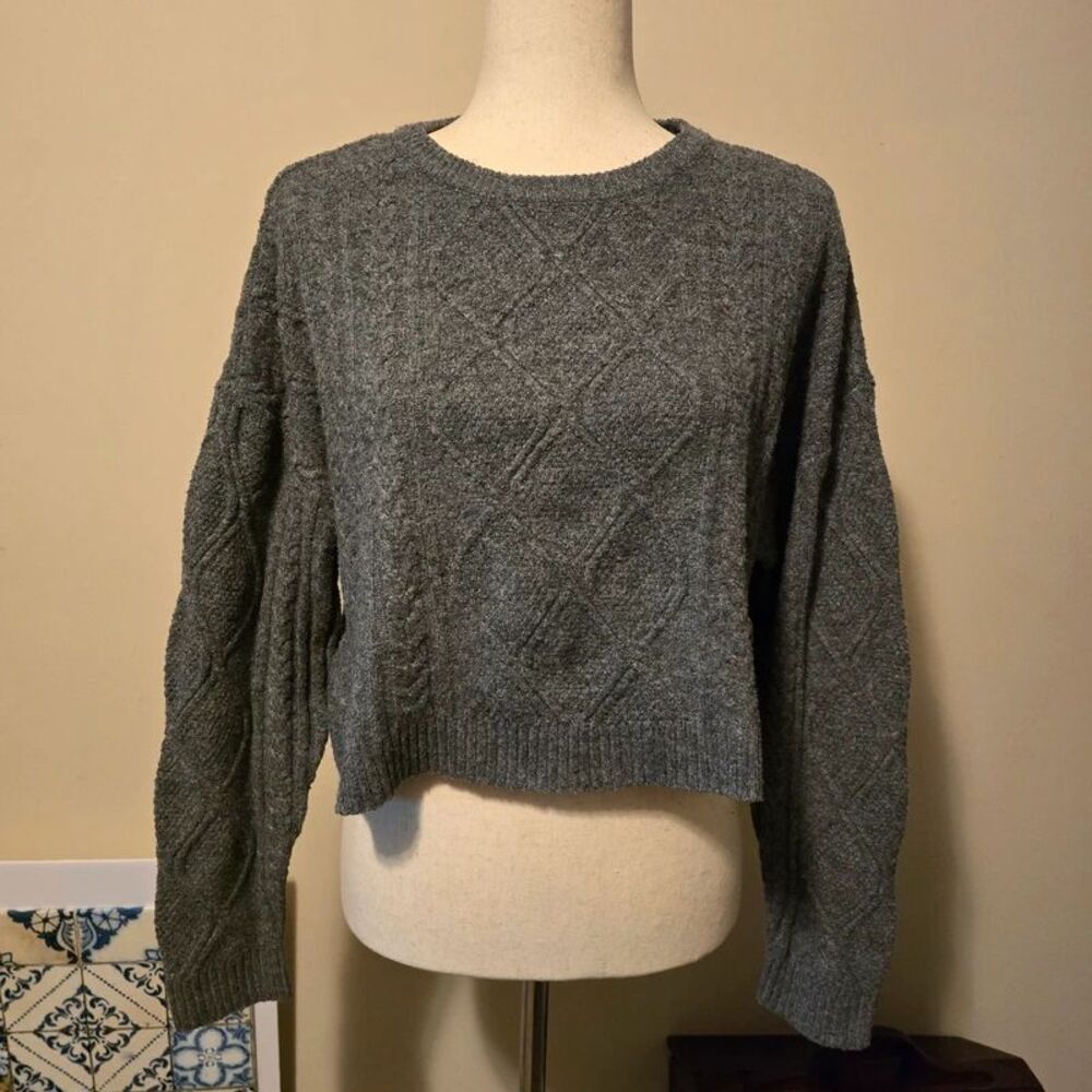 Cropped knit sweater Sz.L